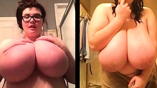 Fat babes with Huge Natural Tits in amateur compilation