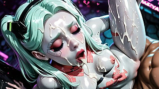 Robot Sex Slave Fucked Hard - Futuristic Android Creampie