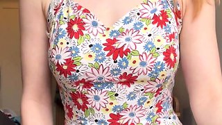 Amateur pantyhouse webcam teen strips and strokes her vagina
