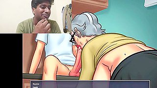 Summertime Saga - Old Lady Fucks College Student 18+ At Hospital