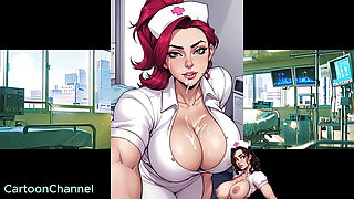 Sexy hot nurse at hospital
