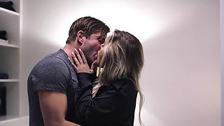 Inked woman Kali Roses enjoys a hard bang with a stud