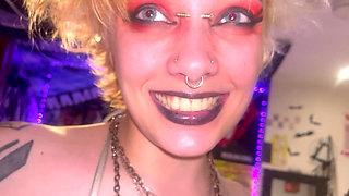 Mouth Tour Goth Girl Uvula Tonsils Teeth Tongue