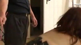 Humiliating hanging out foot stretching