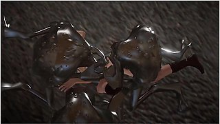 Claire Redfield In Fucked In An Orgy Of Mutated Monsters