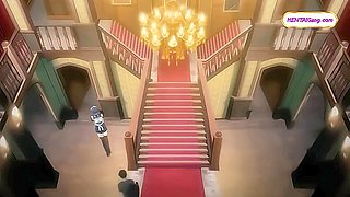 Tender maid guides shy virgin boy into a steamy bath of pleasure ⋄ Hentai Porn