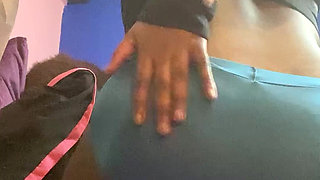 NASTY Pretty Black Ebony Girl Tasting Her Creamy Young Hairy Pussy (DIRTY TALK, MOANING & FINGERING)