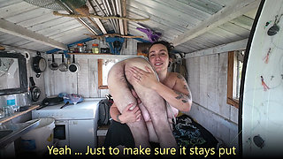 BBW Fisherwoman, Catches & Carries Her Skinny Man - Lift&carry, Bondage, Sex