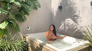 I Spend the Afternoon with My Boyfriend's Best Friend in the Jacuzzi Getting Fucked by His Thick Cock