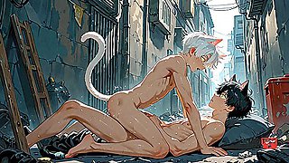 Yaoi - Oc Din & Dan 2 Sexy Catboys Pic Collection