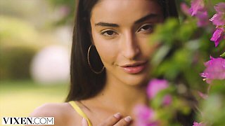 Plastic Little Caprice and Apolonia LaPiedra - reverse cowgirl scene - Vixen