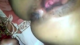 Big-Titted Indonesian Milf Pussy Close-Up