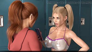 Threesome with Futa Redhead and Asian MILF - Part 7 Hentai Sex