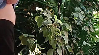 Having Fun in the Garden Blond Suking Cock