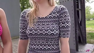Naughty German Castings: Girls First Lesbian Threesome