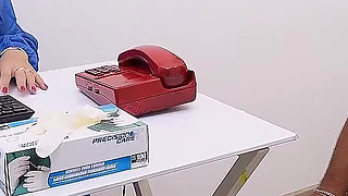 Huge Ass Doctor Changed Her Mind and Fucks Her Patient in Her Office