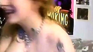 Red Bikini Babe with Big Natural Tits on Cam!