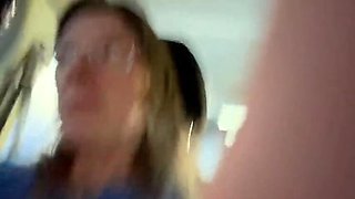 Amateur Brunette Missellie8 Edging Solo in the Car with Vibrator