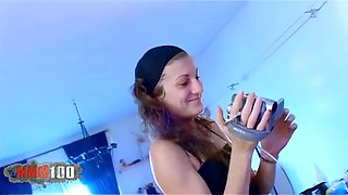 Emy: 2 Hot Lesbian Babes Playing and Fucked by a Spanish Big Dick