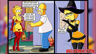 Halloween night with sex - The Simptoons