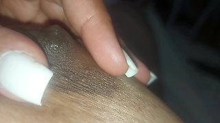Sucking Her Milk, Jerking off and Fucking Her Tight Black Ass