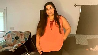 Curvy Indian Persuades Boss with Orgasmic Solo Show