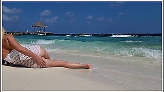 Masturbation On Public Beach Sexy Milf
