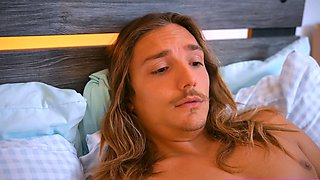 Hot MILF shares bed with friends stepson
