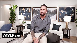 MYLF featuring Quinton James and Little Puck's petite movie