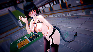 Featured Jane Do - Aoa Short Hair Costume Changes & Striptease, Succubus Police Uniform, Bunny Girl, Sexy Cheongsam