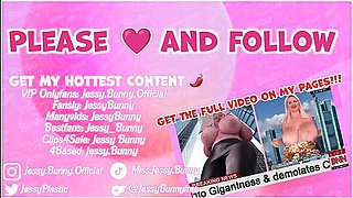 Jessy Bunny - Bimbo Girl Grows Into Gigantness & Demolates City