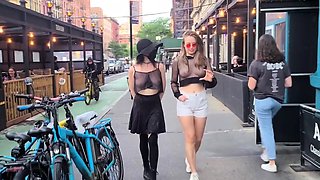 Shy Goth Exhib's Daring Outdoor Walk and Top Change in