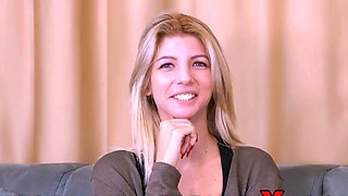 Missy Luv a Blonde Pretty Girl with Natural Tit enjoys