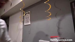 Horny Family Foursome at Swingers Club - Big Cock, Blowjob & Cumshot
