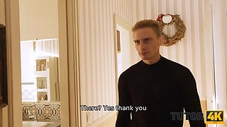 Tutor4k. looks like this big-tittied lecturer was not fucked for a lengthy time