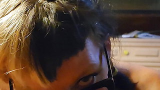 preggo pawg sucking some d