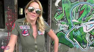 Blonde Tourist Guide Gets Her Ass Creamed!!