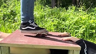 MRS Larry Cock Trample with socks