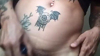 Petite playing alone with her wet pussy