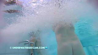 These Are Huge White Tits Filmed In A Sauna Pool