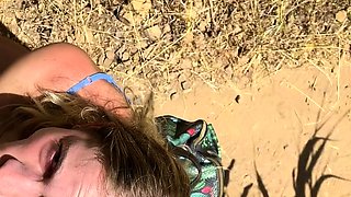 Czech amateur blowjob and fucking POV in public