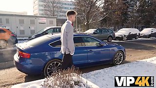 Vip4k. casual hardcore activity of the bride in wedding clothes and stranger in the bathroom