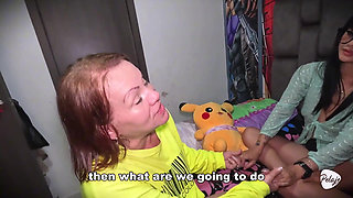 My Roommate's Grandmother Convinces Me to Have Lesbian Sex Behind Her Family's Back.