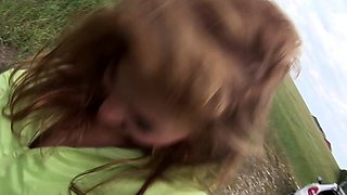 Curly Blonde Teen Records Solo Dildo Masturbation More at