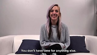 Small tit latina gives a POV blowjob