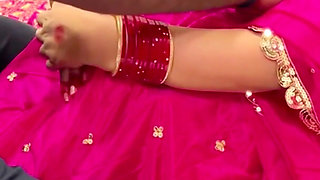 First Night of the Wedding Night - Newlywed Bride's Tight Pussy Viral Video Hindi Video