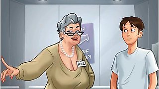 Summertime Saga Sex Scene - Step-grandma Nude Photoshoot At Hotel - Gamer Girl And Car Toon