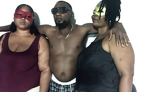 Total Control Threesome with Mature BBW and Black Stud - Homemade HD