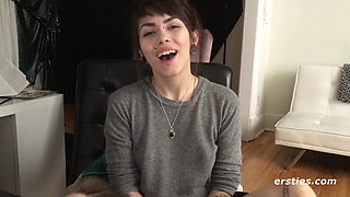 Ersties - Sloan Uses A Dildo While Pleasuring Herself