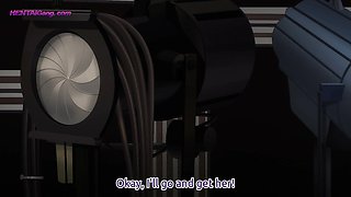 Busty tomboy rides hard on a messy mattress in the supply closet • Hentai Uncensored